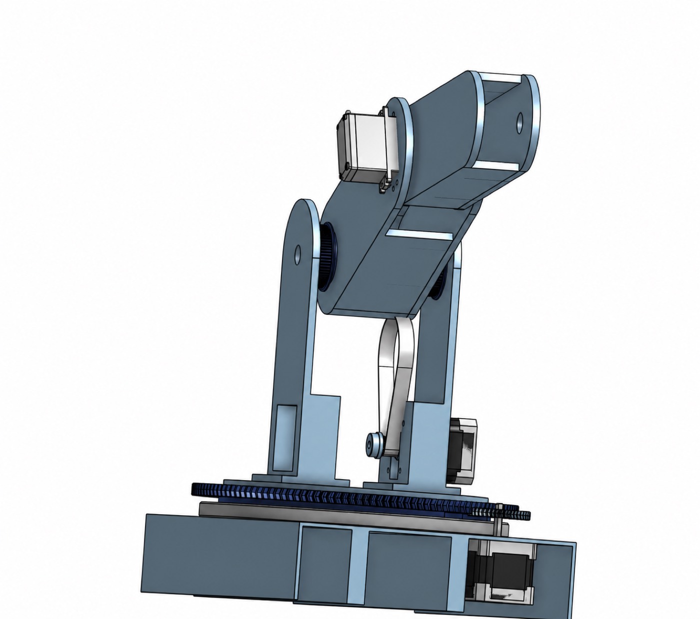 Cleaned early full CAD assembly of the robotic arm