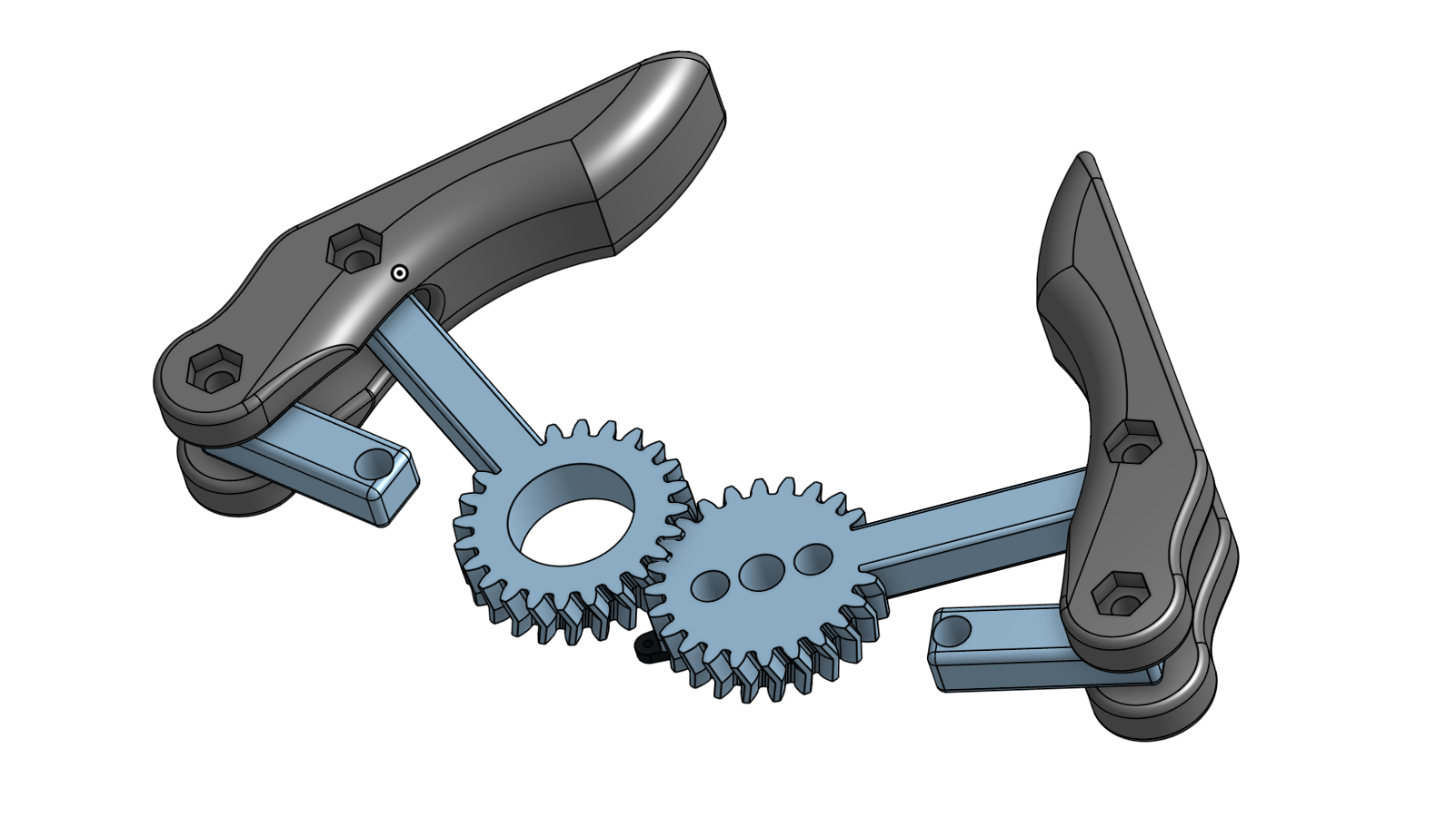 Geared gripper mechanism designed for the robotic arm