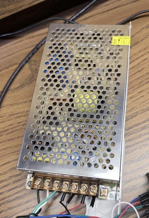 24 volt power supply used for robotic arm stepper power stage